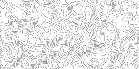 Elegant abstract contour line map background, geographic mapping lines with smooth organic curves, for website, header and print layout. © Queality Full
