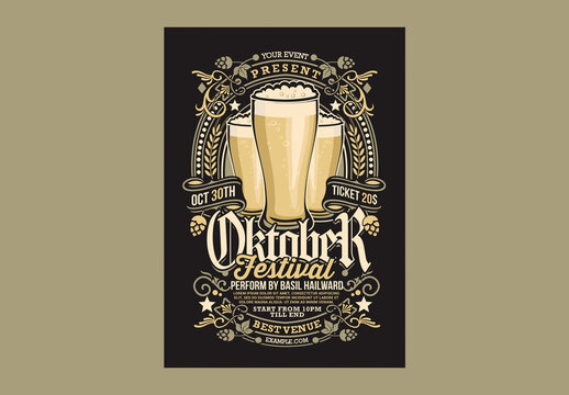Oktoberfest Event Flyer Template