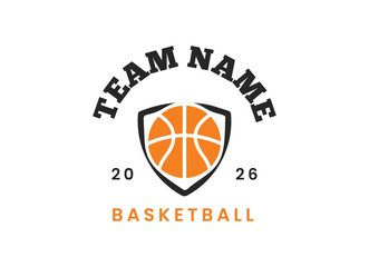 Basketball logo vector illustration, emblem sport logo template © Shahzar