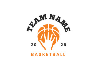 Basketball logo vector illustration, emblem sport logo template © Shahzar