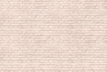 Fototapeta premium Thick Painted Old Brick Wall Texture With Uniform Surface Pattern