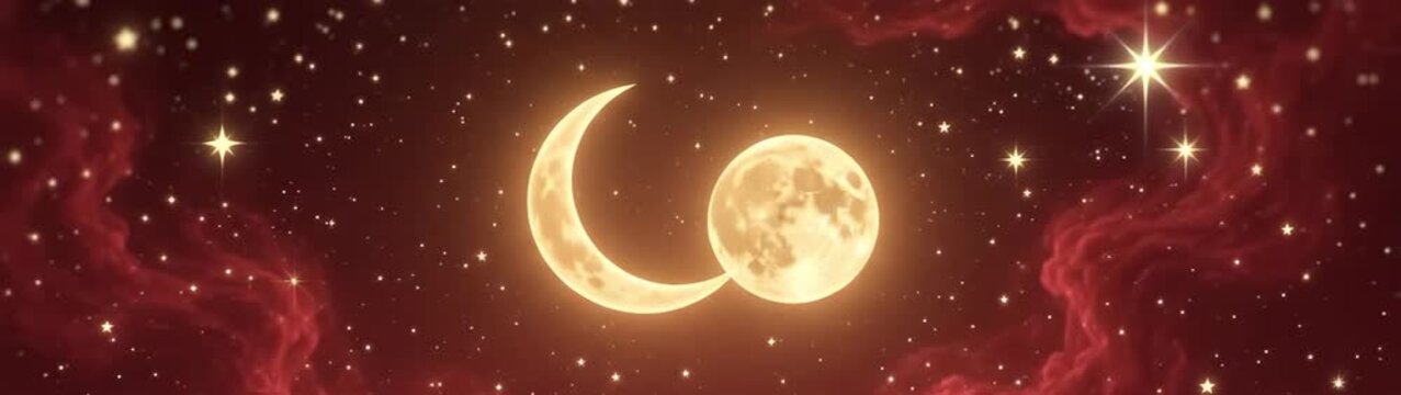 Stars and celestial bodies shining brightly in a deep cosmic expanse symbolizing cycles and universal harmony.