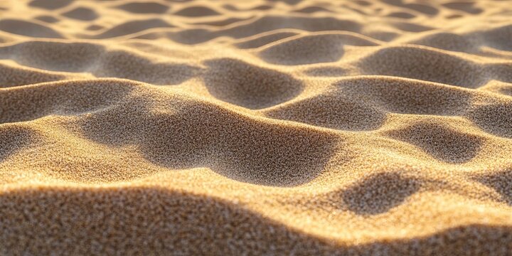 Seamless Desert Sand Texture Background with Soft Waves Natural Grainy Beach Sand Surface Pattern