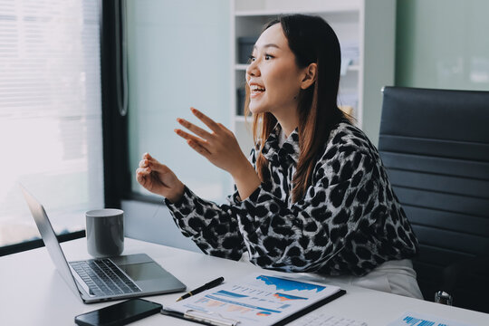 Asia people young adult woman bad day work hard bored data tired at office desk workplace think worry job tough stress asian workforce issue. Mid life crisis mental health illness sad labor effort.