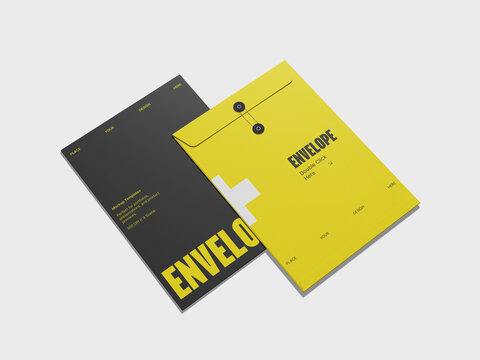 Corporate C4 Envelope Mockup