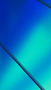 Abstract digital rendering with smooth blue and green gradient lines