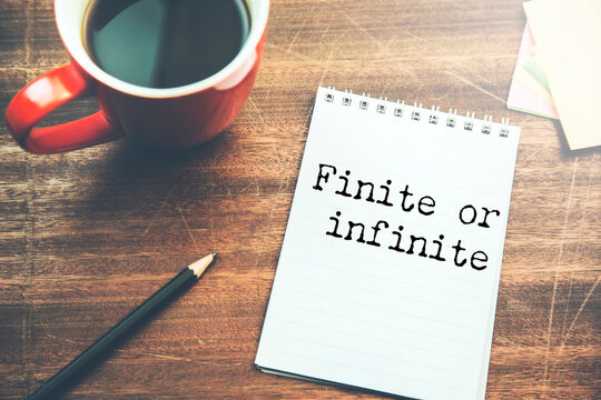 Finite or infinite text on torn paper