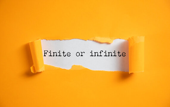 Finite or infinite text on torn paper