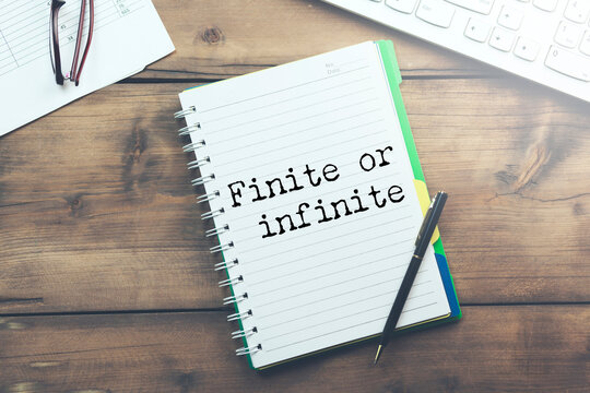 Finite or infinite text on torn paper