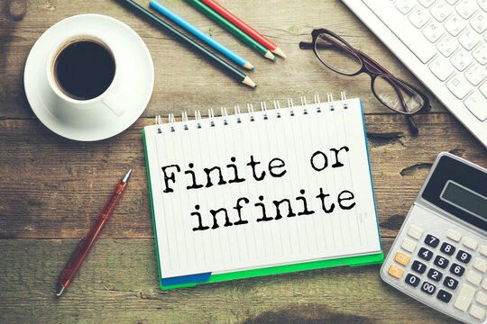 Finite or infinite text on torn paper