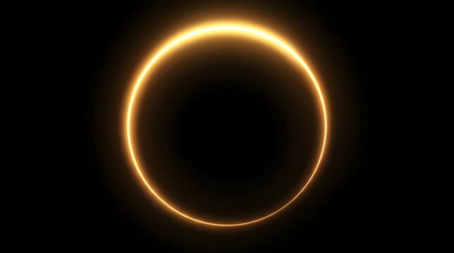 Abstract ring of light on a dark background, creating an atmospheric and visually striking effect