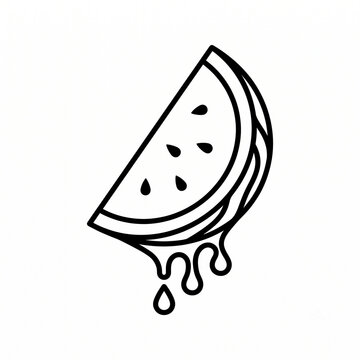 vector illustration of an watermallon