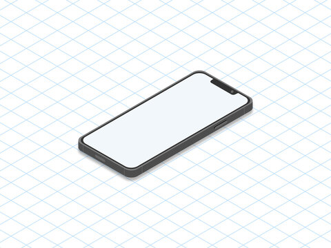 Isometric smartphone	