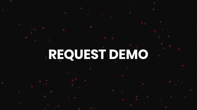 Request Demo Neon Text Reveal Animation 4K Business Call to Action for Software Services Product Demonstrations and Client Engagement