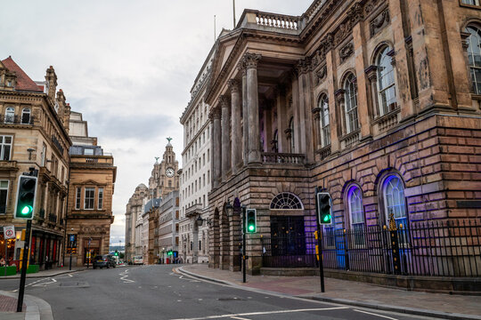 Historic Water Street looking towards Royal Liver Building
