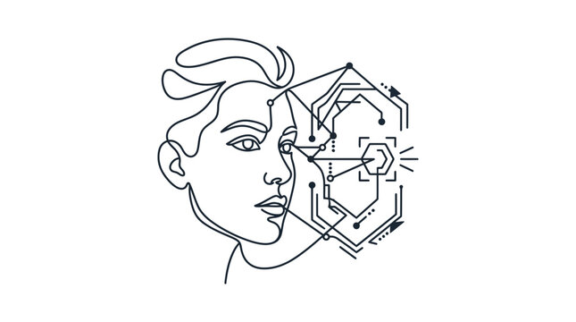 Human facial recognition and retinal scanning technology.