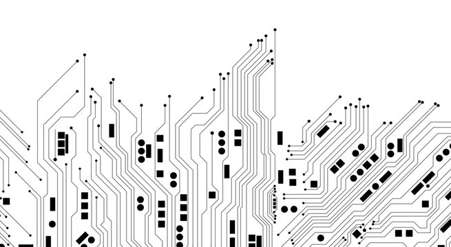 Digital Electronics Abstract Wallpaper. 