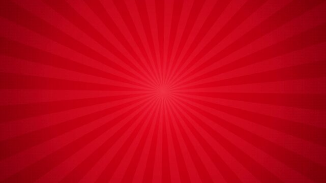 Abstract red sunburst rays background with radial starburst pattern design