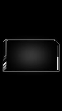 Dark futuristic screen frame models display horizontal slider controls elegantly Custom data application overviews gain polished UI boundaries here The screen frame loops well
