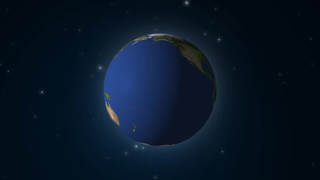 Planet universe deep space animation features earth globe spheres rotating. Universe deep cosmic background shows realistic star field backdrops. Space animation sequence looks spectacular.