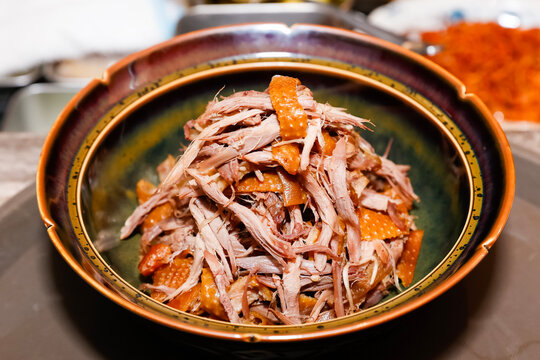 Hand-shredded chicken