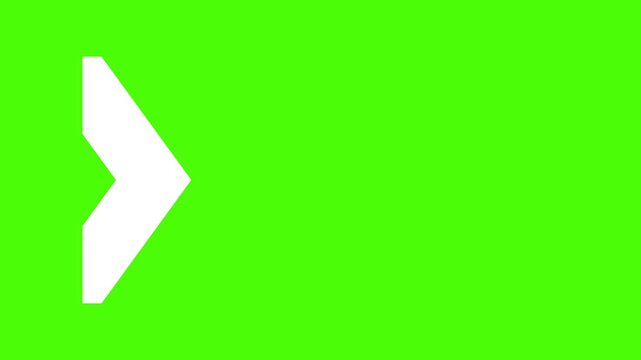Right directional arrow looping animation. Animated arrows for the overlay video layer