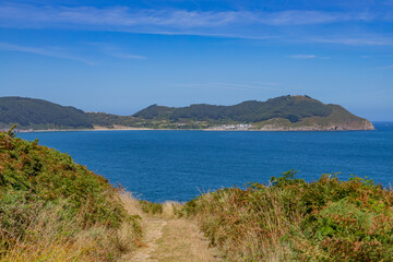 Fototapeta premium Wide view of Ria do Barqueiro
