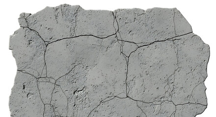 Naklejka premium Close-up view of old weathered brick wall texture with cracks and moss isolated on transparent background