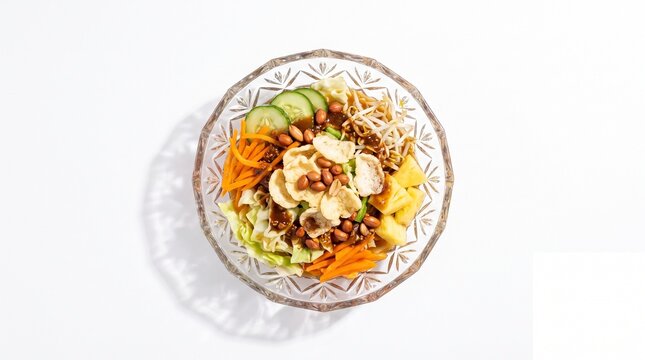 Gado Gado Salad - High quality food photography of Indonesian traditional vegetable
salad with peanut sauce Gado-Gado