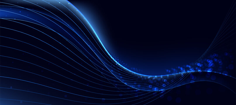 Technology digital data flow background, modern tech banner, corporate business concept, for presentation business or tech event poster EPS 10