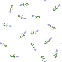 Fototapeta premium pattern herb lavender cartoon. fragrance relaxation, soothing flower, perfume skincare herb lavender sign. seamless symbol vector illustration