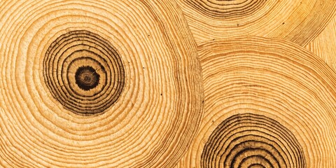 light golden honey ash wood annual rings cross section texture background © Design Infinity