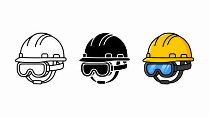 Fototapeta premium Construction_safety_gear_icons_