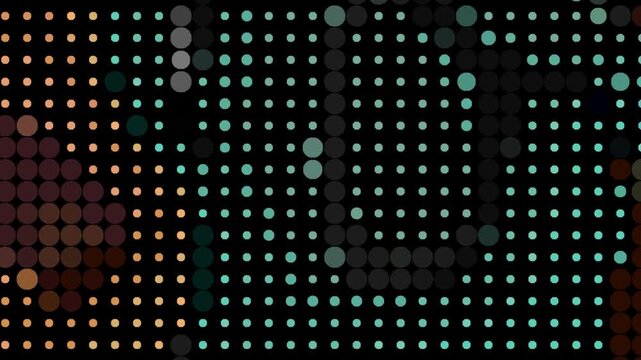 Dynamic Dots Loop Background Animation with Elegant Seamless Motion in High Quality 4K