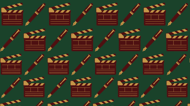 Collection Of Classic Movie Film Reels Scattered On Surface.