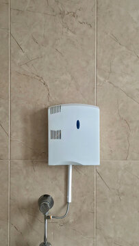 electrical outlet on a wall, sanitary hygiene and toilet desinfection equipment