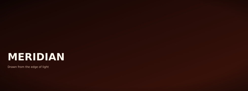Meridian cinematic background with dark brown gradient. Elegant minimalist backdrop for luxury branding. Moody atmospheric texture for film titles.