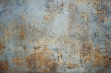 Fototapeta premium Processed collage of old rusty metal sheet texture in daylight. Background for banner