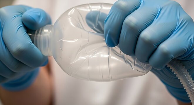 Medical Professional Squeezing Manual Resuscitator Bag