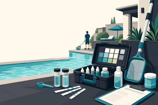 Pool Maintenance Test Kit Contractor Brochure Banner