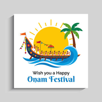 Happy Onam Festival social media Instagram post banner template