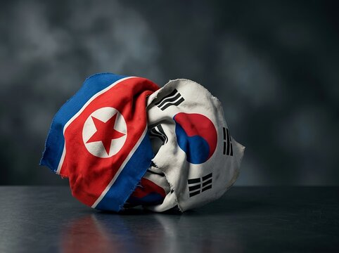 Political analysis, and geopolitical of North Korea and South Korea. Conflict, geopolitical tensions on the Korean Peninsula, historical division, peace negotiations, diplomacy, and the complex relate