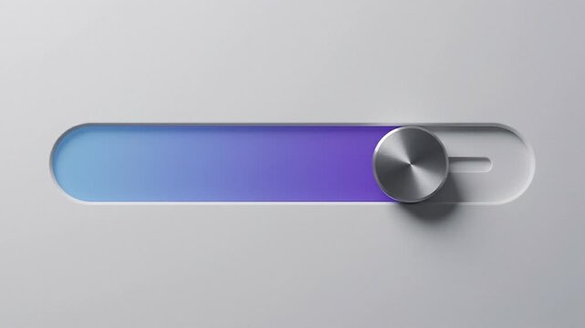 Interactive range slider thumb gliding smoothly across a vibrant colorful gradient track