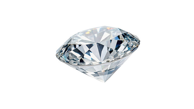 Brilliant sparkling diamond crystal luxury gemstone isolated on transparent background for jewelry shop