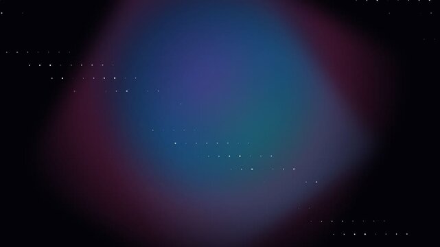 Vibrant space nebula animation. Colorful cosmic cloud swirling in deep galaxy universe.