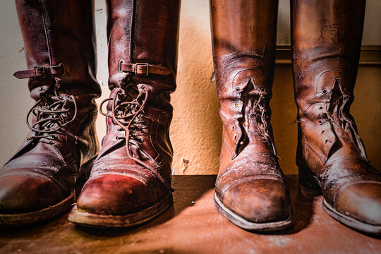 Englih Brown Leather Riding Boots