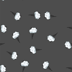 seamless pattern explosion speed comic cartoon. motion abstract, boom burst, black superhero explosion speed comic sign vector © PikePicture