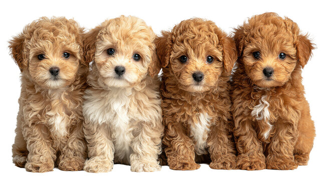 Poodle puppy isolated on transparent background png