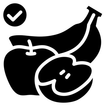 Fruit solid icon. For presentation, graphic design, mobile application, web design, infographics or UI.