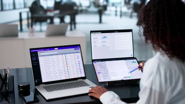 An Auditor Reviews Compliance Logs